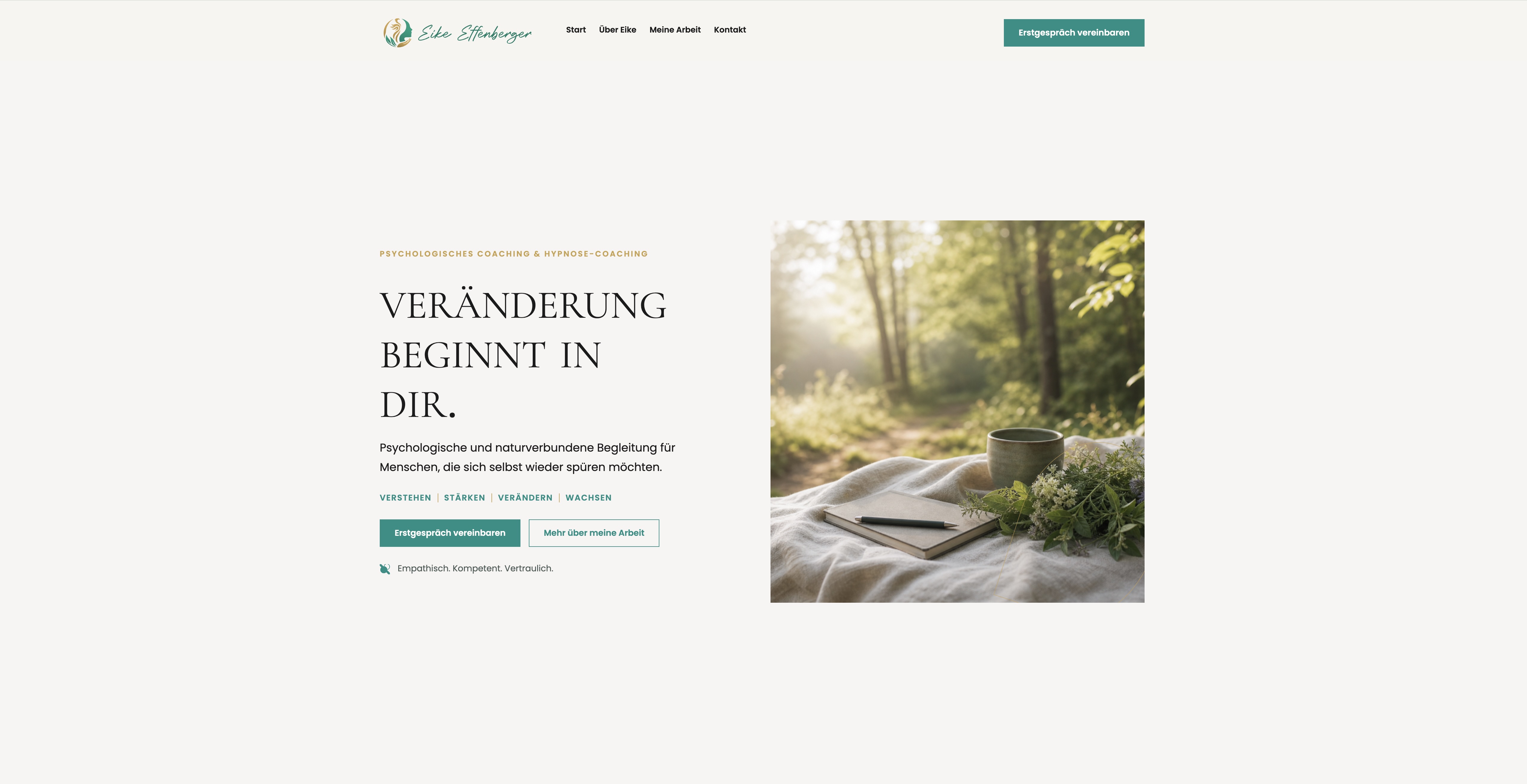 Homepage von Eike Effenberger für psychologisches Coaching und Hypnose-Coaching
