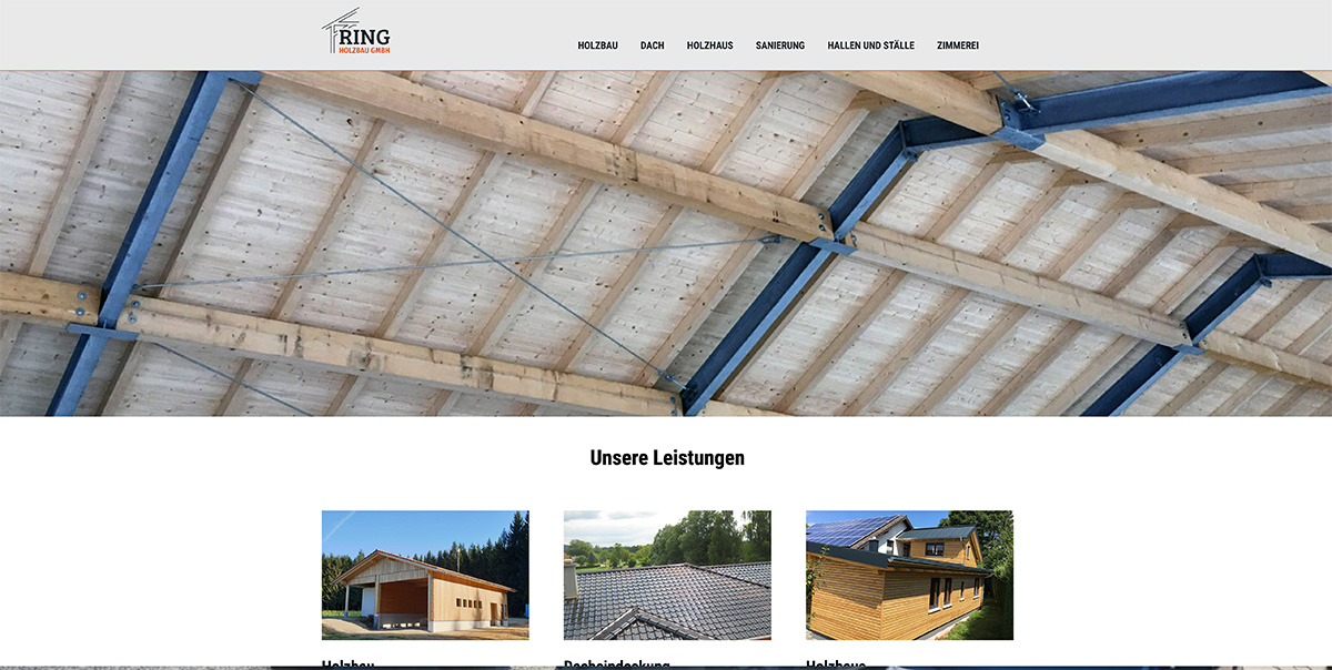 Screenshot Ring Holzbau aus Weiding